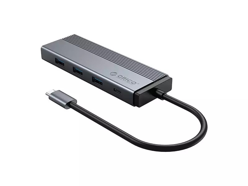 هاب تایپ سی 5 پورت اوریکو ORICO 5SXRJ Type-C five-in-one multifunctional dock