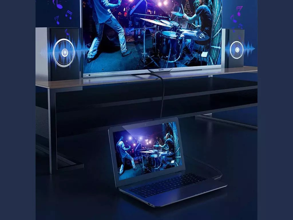 کابل اچدیامآی به اچدیامآی دو متری بیسوس Baseus HDMI 2.0 cable 4K 60 Hz 3D HDR 18 Gbps CAKGQ-B01