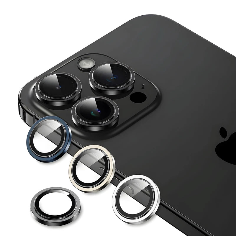 محافظ لنز دوربین مدل Metal برای iPhone 15 Pro Max / 15 Pro