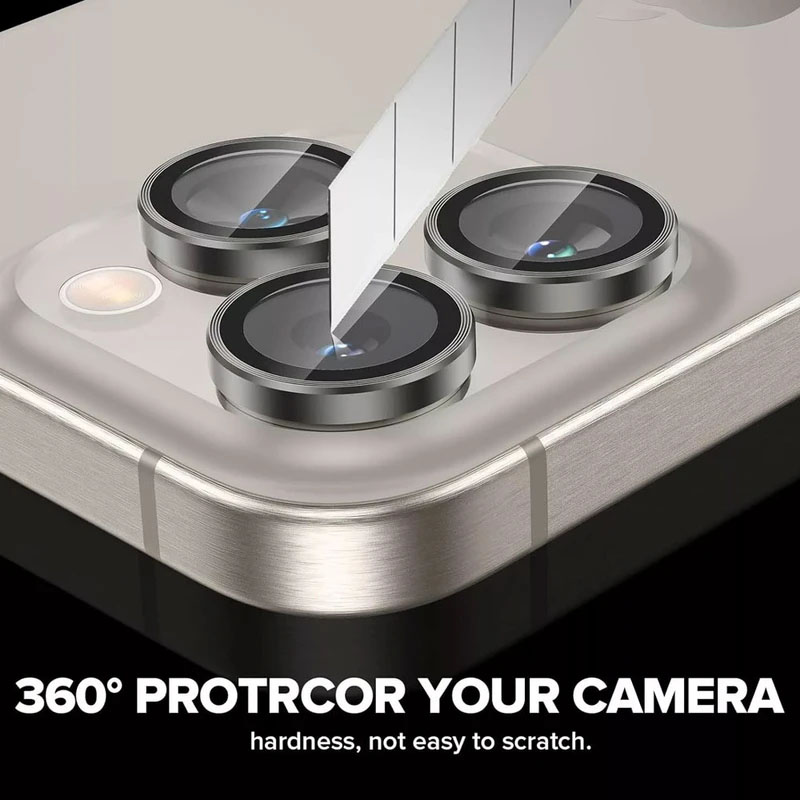 محافظ لنز دوربین مدل Metal برای iPhone 16 Pro Max / 16 Pro
