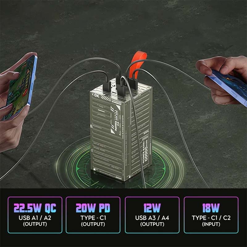 پاوربانک ریمکس مدل RPP-609 ظرفیت 60000 میلی آمپر